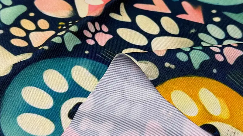 Tkanina Stretch z nadrukiem sublimacja